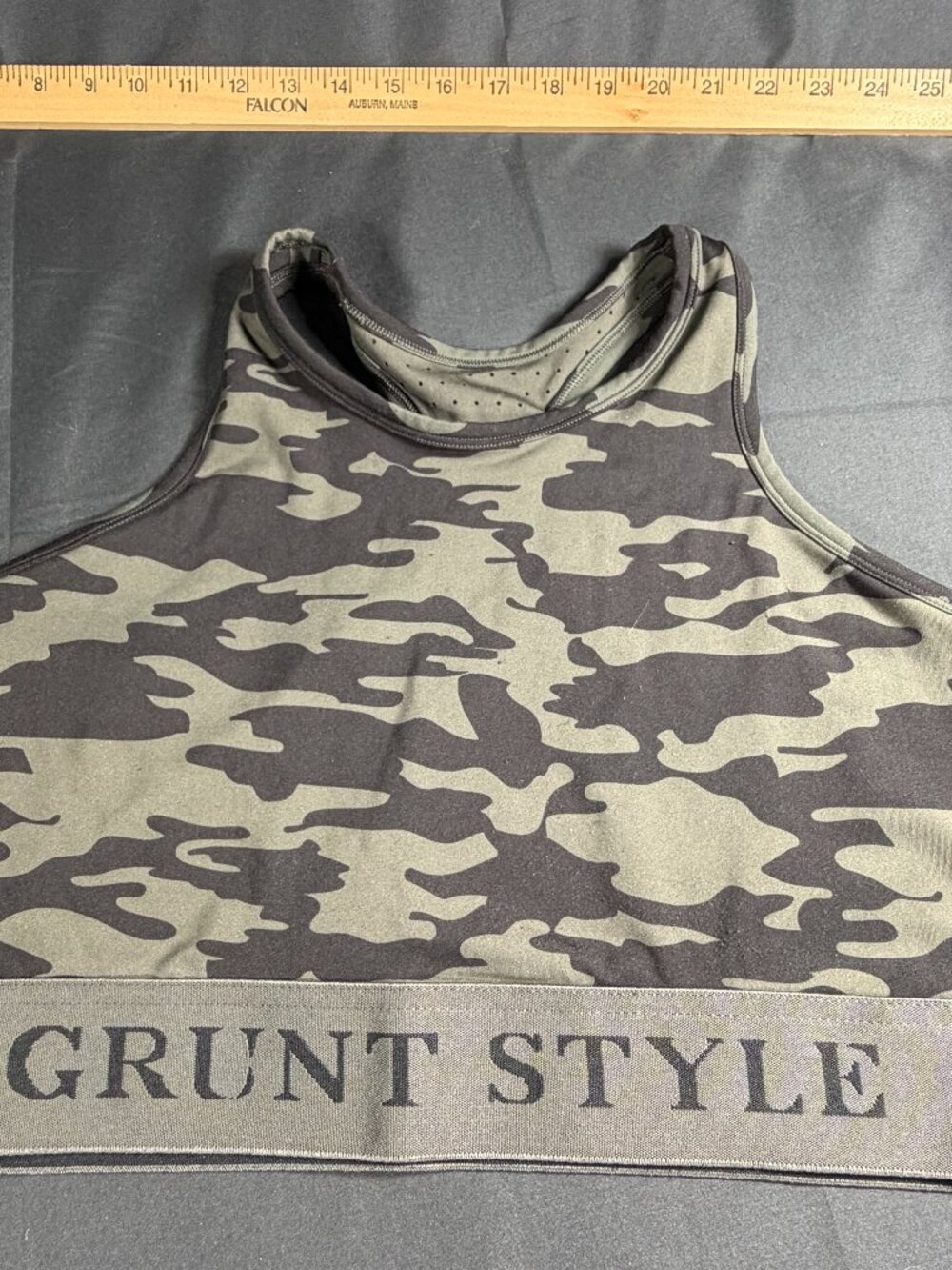 Grunt Style Women's Racerback Sports Bra -Camo 2XL